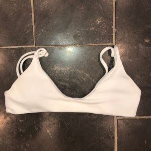 white bikini top